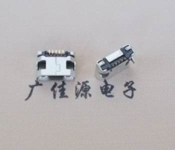 苏州迈克小型 USB连接器 平口5p插座 有柱带焊盘