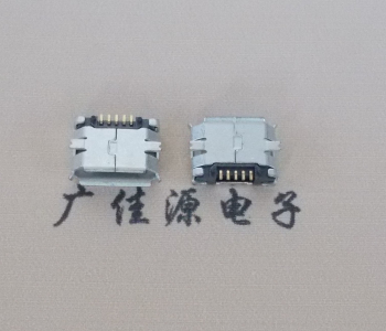 苏州MICRO USB 5Pin母座 贴板封装接口 卷边镀雾锡