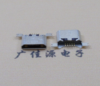 苏州MK USB B Type 沉板0.9母座后两脚SMT口不卷边