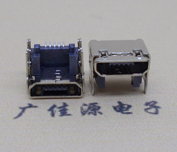苏州MICRO USB 5P母座 SMT垫高 L=4.15双壳