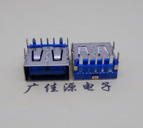 苏州 USB5安大电流母座 OPPO蓝色胶芯,快速充电接口