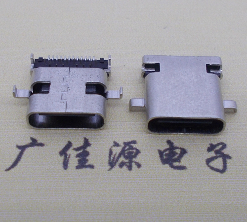 苏州卧式type-c24p母座沉板1.1mm前插后贴连接器