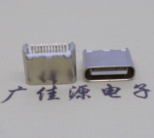 苏州type-c24p母座短体6.5mm夹板连接器