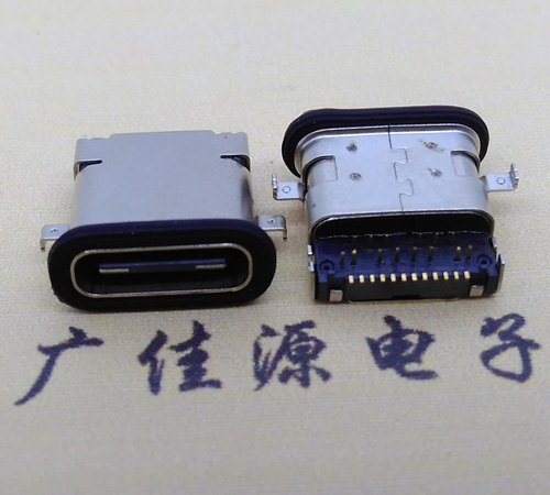 苏州 卧式type-c16p母座前插后贴 type-c接口 type-c连接器