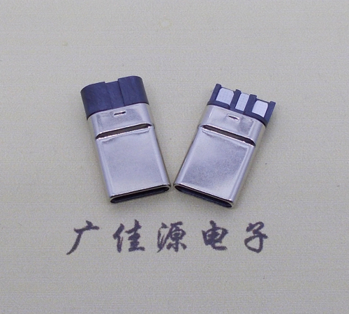 苏州焊线式 type c11p拉伸公头连接器总体长15.9mm