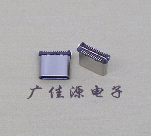 苏州USB TYPE-C接口短体24P公头立式贴板高度H=8.0mm 高速数据传输快充电款