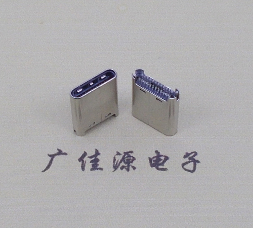 苏州TYPE-C公头24P夹0.7mm厚度PCB板 外壳铆压和拉伸两种款式 可高数据传输和快速充电音频等功能