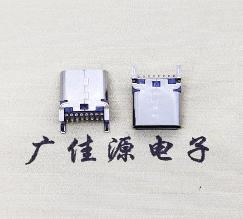 苏州USB 3.1TYPE-C16Pin立贴母头座子引脚接线正负级详解